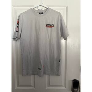 Hoodrich Men's Gray Crew Neck Short Sleeves T-shirt Size Medium